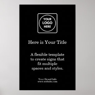 Poster du logo Black Business   Affichage personna