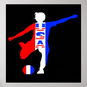 Poster du logo féminin USA