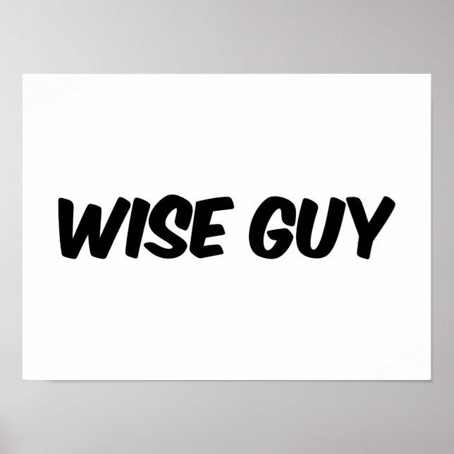 Poster du logo Wise Guy Text (Devant)