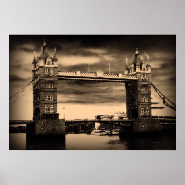 Poster du London Tower Bridge (Devant)