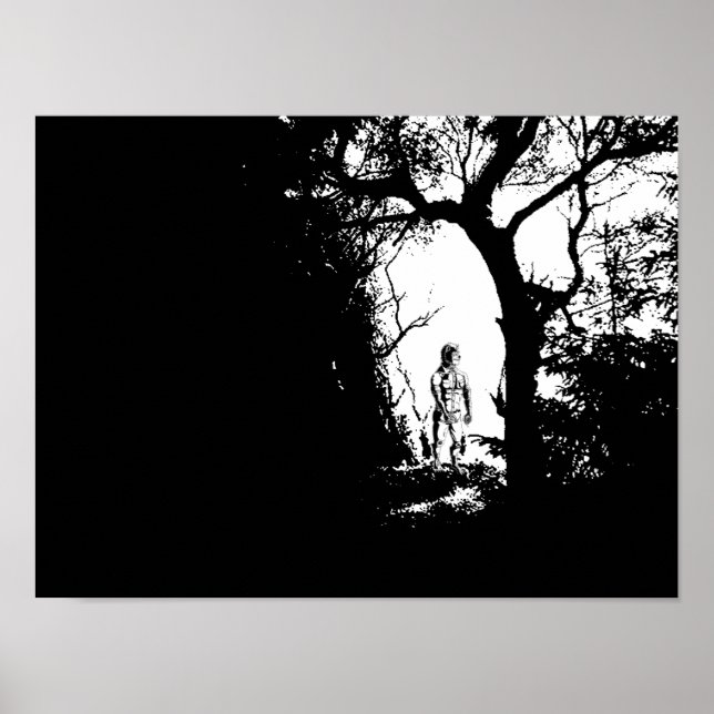 Poster du loup-garou en forêt (Devant)