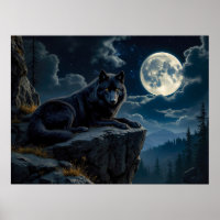 Poster du loup noir