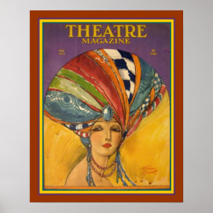 Poster du Magazine Art Déco Théâtre 16 x 20