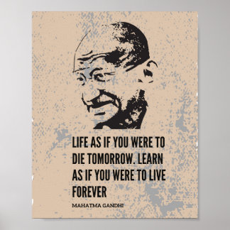 Poster du Mahatma Gandhi
