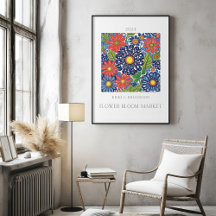 Poster du marché aux fleurs