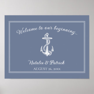 Poster du Mariage d'Ancre bleu Dusty