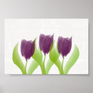 Poster du Mariage de la Nursery Tulips mignonne