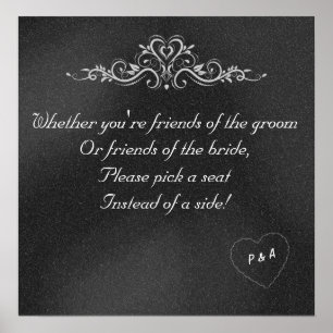 Poster du Mariage de tableau de bord modifiable