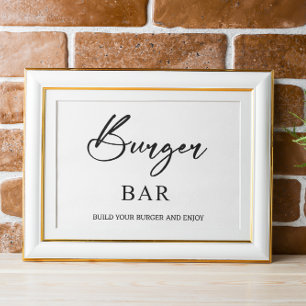 Poster du Mariage du Burger Bar