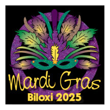 Poster du Masque Mardi Gras - 2025 - Biloxi, MS