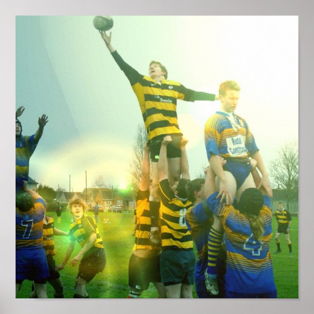 Poster du match de rugby (Devant)