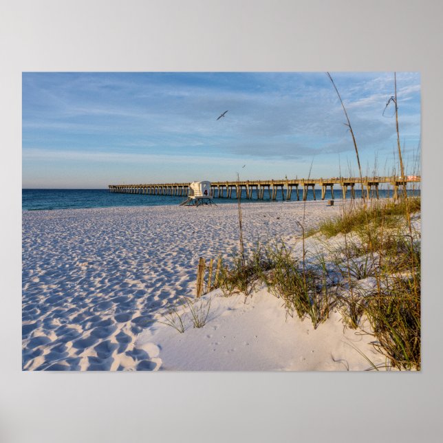 Poster du matin de Pensacola Sand Dunes Pier (Devant)