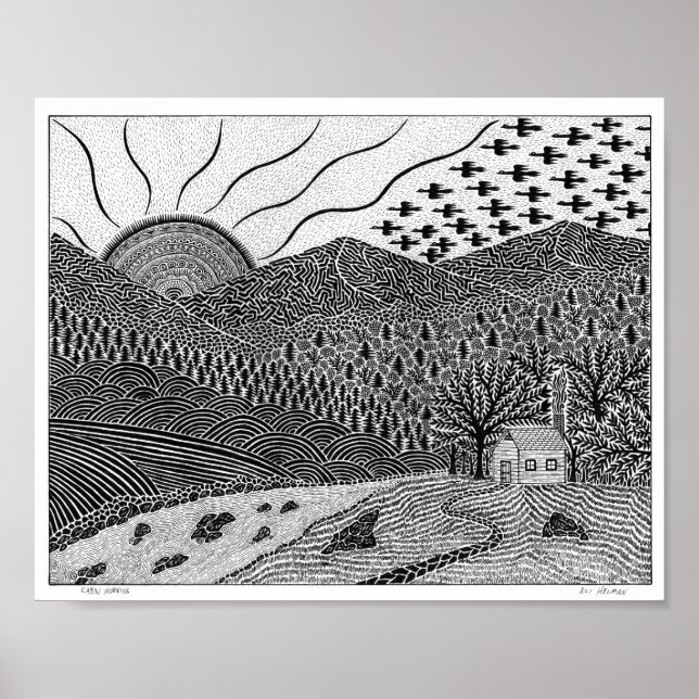 Poster du matin du cabine (Devant)