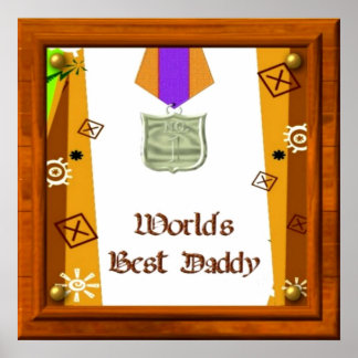 Poster du meilleur papa du monde