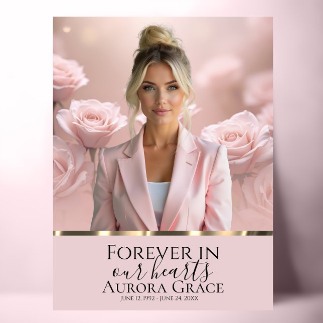 Poster du Mémorial en or rose (Créateur téléchargé)