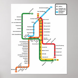 Poster du métro Amsterdam