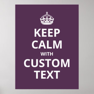 Poster du Modèle Conserver le calme personnalisé