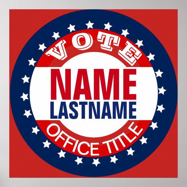 Poster du Modèle de campagne customisé (Devant)