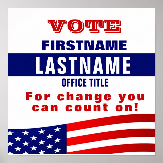 Poster du Modèle de campagne personnalisé (Devant)