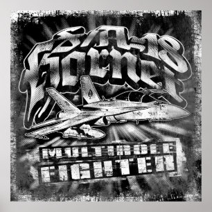 Poster du Modèle de l'affiche F/A-18 Hornet