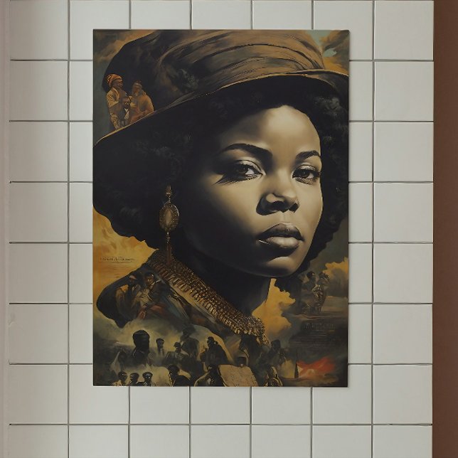 Poster du Mois de l'histoire des Noirs (black history month poster 2024, black history month posters, poster about black history month, blac)