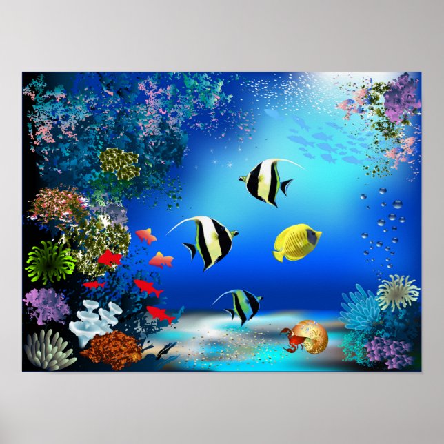 Poster du monde marin (Devant)