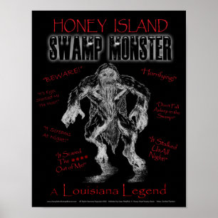 Poster du monstre du marais de Honey Island