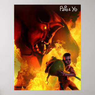 Poster du monstre Papo & Yo Angry