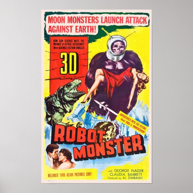 Poster du monstre robotique (Devant)