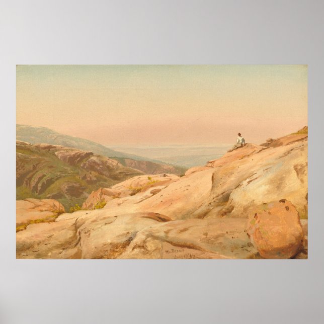Poster du Mont Desert Island Jervis McEntee Art (Devant)