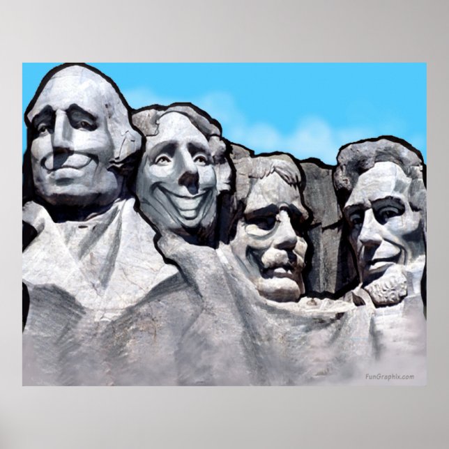 Poster du Mont Rushmore (Devant)