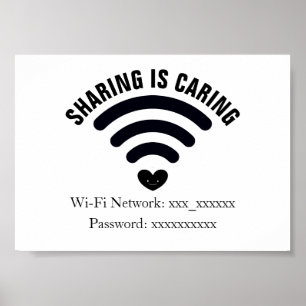 Poster du mot de passe WiFi