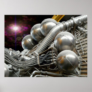 Poster du moteur Saturn V