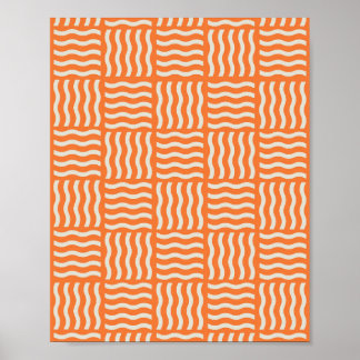 Poster du Motif de gribouillis rétro - Vibrant
