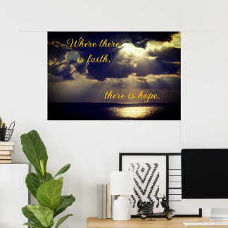 Poster du mur inspirant du coucher du soleil