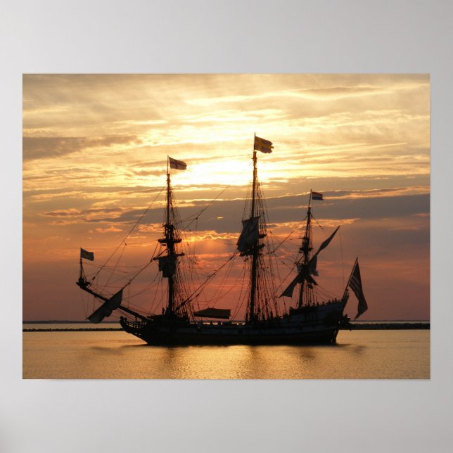 Poster du navire phare Sunset (Devant)