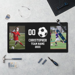 Poster du nom de l'équipe de football photo collag