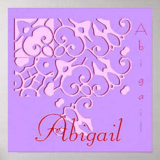 Poster du nom du concepteur Abigail