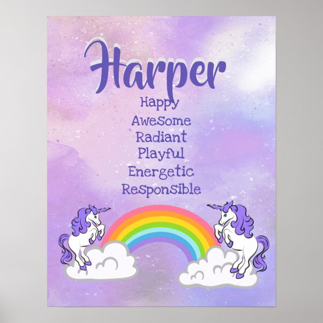 Poster du nom Harper (Devant)