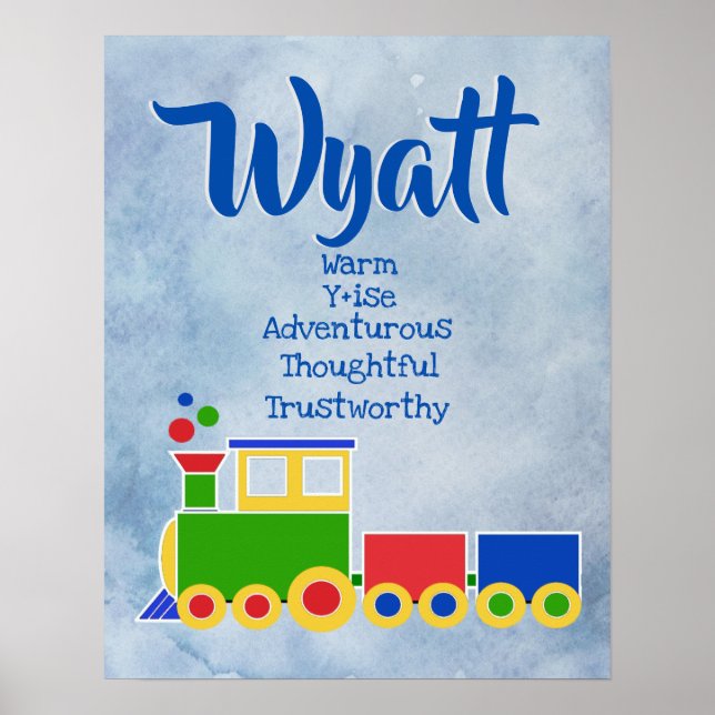 Poster du nom Wyatt (Devant)