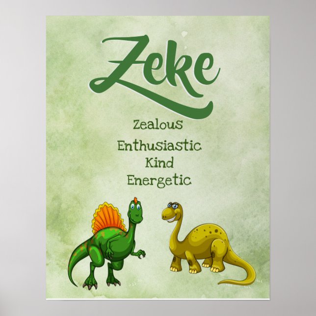 Poster du nom Zeke (Devant)