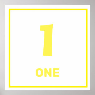 Poster du numéro un jaune