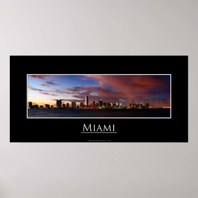 Poster du Panorama de Miami (Devant)