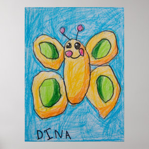 Poster du papillon de Dina