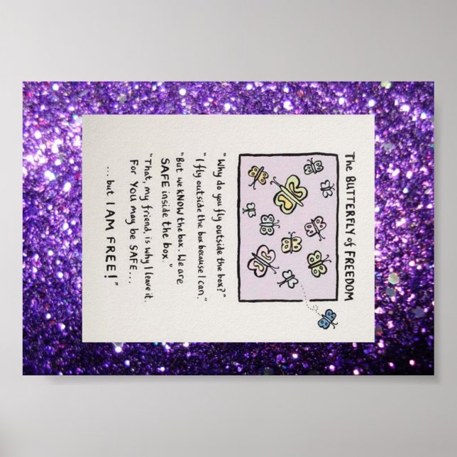 Poster du papillon de la liberté (Devant)