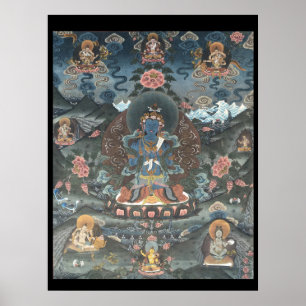 Poster du Paradis d'Amitabha Tibétain Thangka
