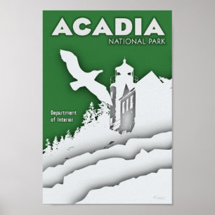 Poster du parc national Acadia