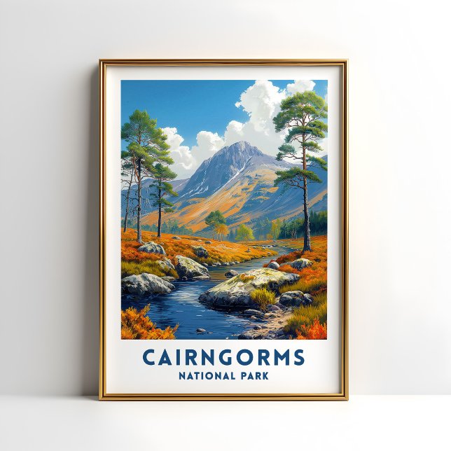 Poster du Parc national du Caire Scotland Wall Art (Créateur téléchargé)