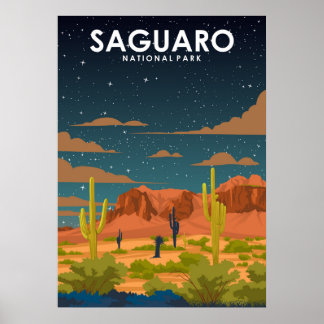 Poster du parc national du Vintage Travel de Sagua