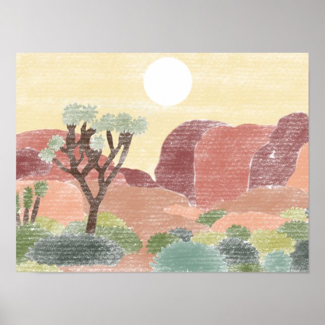Poster du parc national Joshua Tree (Devant)